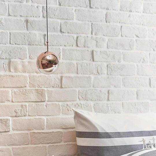 Adjustable Electroplated Metal Crystal Globe LED Pendant Light