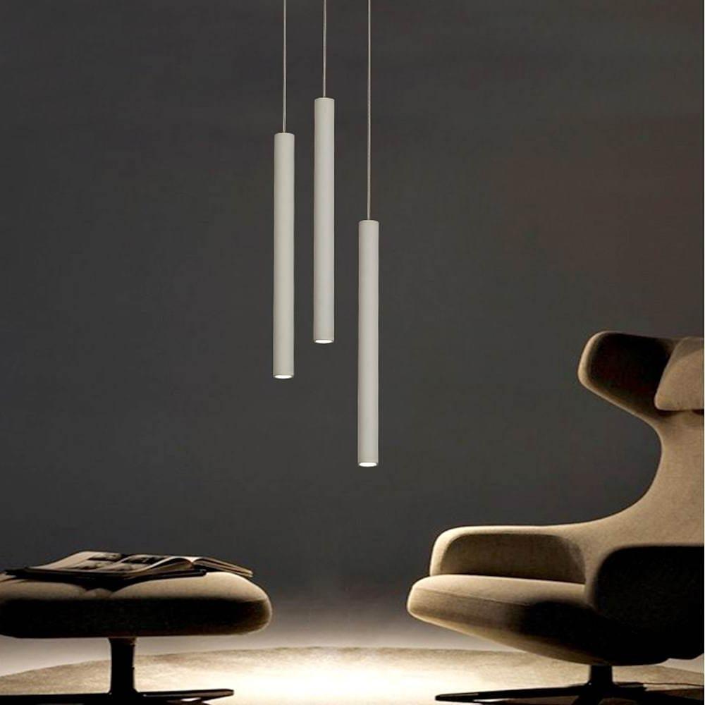 3-Piece Kitchen Island Pendant Lighting with Adjustable LED Lights