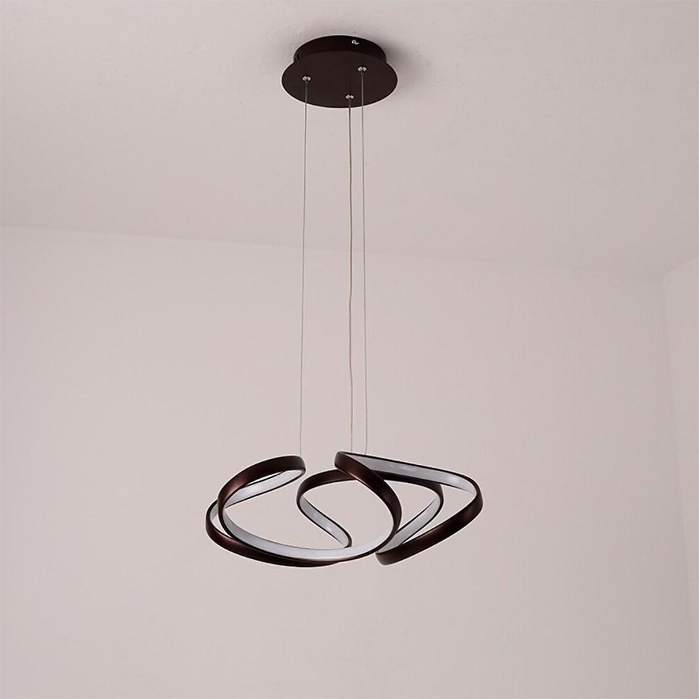 Interwoven Wave Design Gold Sputnik Chandelier – Metal Ceiling Light