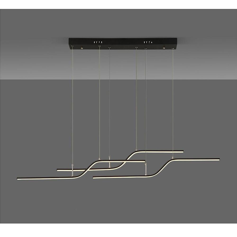 Linear Curved Minimalist LED Modern Chandelier