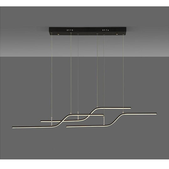 Linear Curved Minimalist LED Modern Chandelier