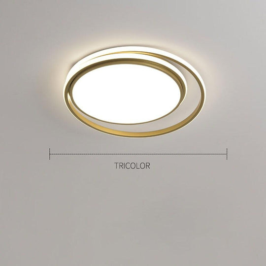 Circular Modern Acrylic LED Flush Mount Ceiling Light
