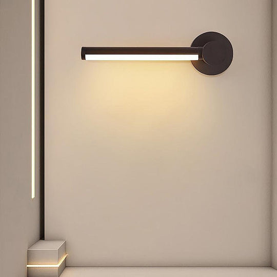 Rectangular Thin Long LED Wall Sconce in Aluminum and Acrylic