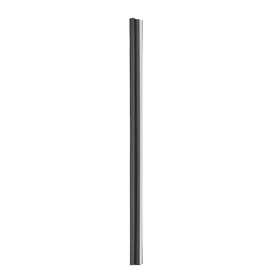 31" Long LED Linear Flush Mount Ceiling Light – Black Aluminum