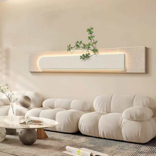 Rectangular 3D Sandstone USB Remote LED Wall Lamp Painting