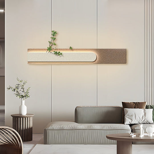 Rectangular 3D Sandstone USB Remote LED Wall Lamp Painting