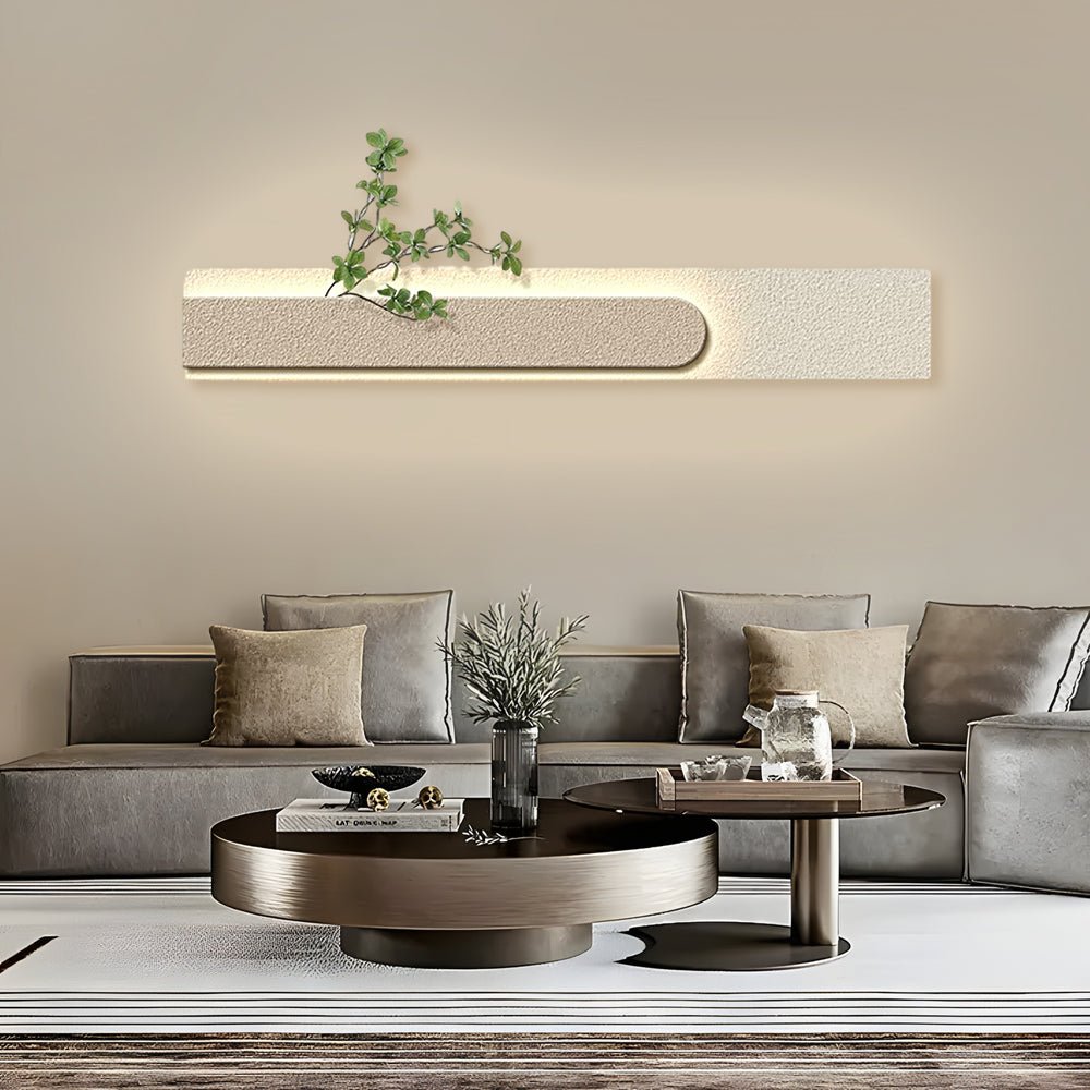 Rectangular 3D Sandstone USB Remote LED Wall Lamp Painting