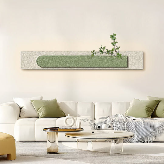 Rectangular 3D Sandstone USB Remote LED Wall Lamp Painting