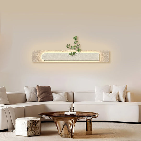 Rectangular 3D Sandstone USB Remote LED Wall Lamp Painting