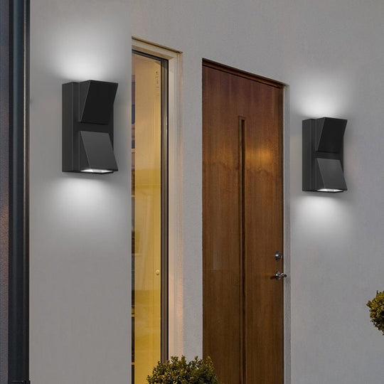 Rectangular Up & Down Lighting LED Modern Wall Lamp