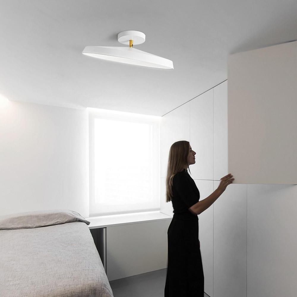Adjustable Circular LED Nordic Ceiling Light Semi-Flush Mount Lighting