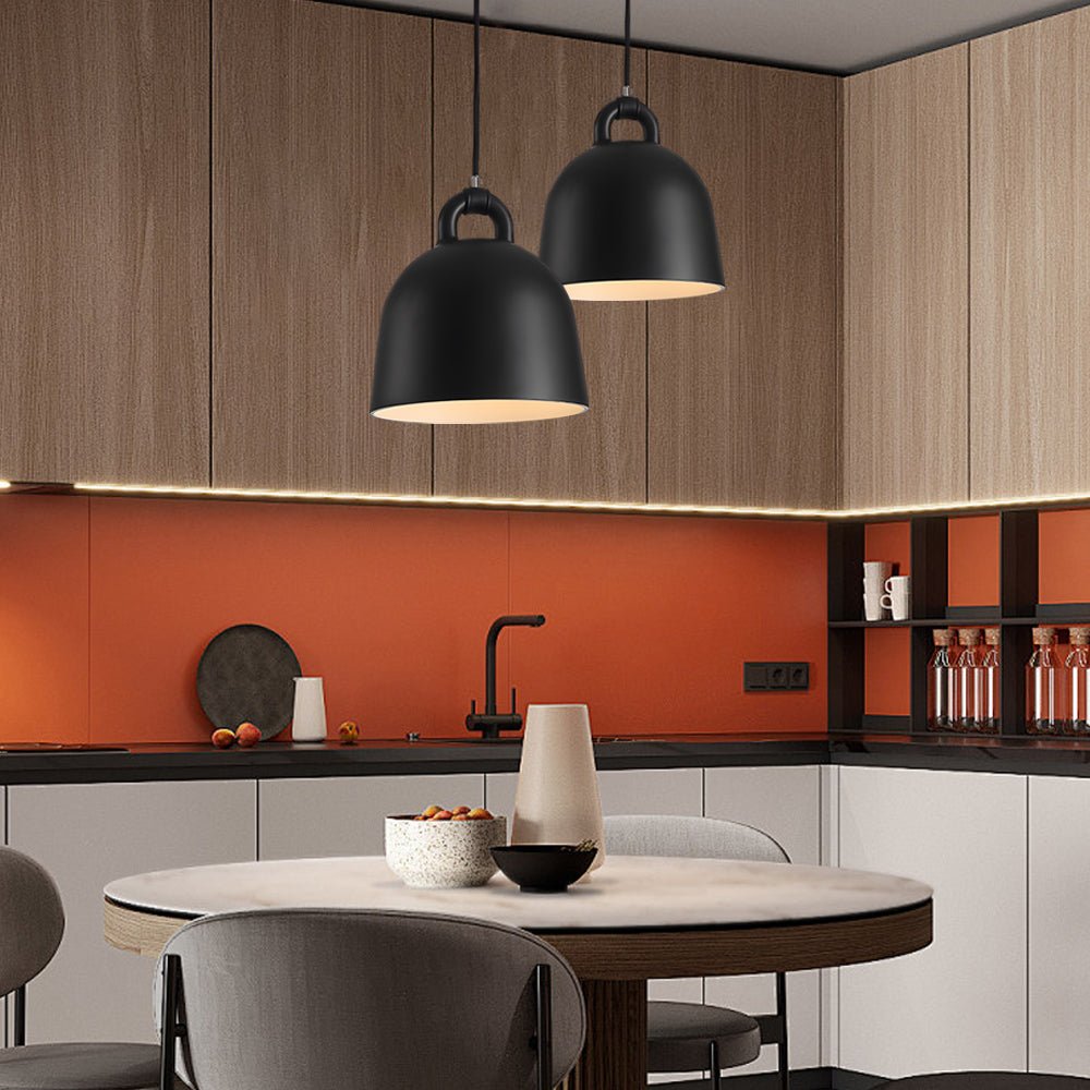 Resin Semicircle Bell Minimalist Nordic Pendant Light