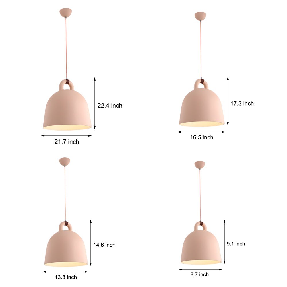 Resin Semicircle Bell Minimalist Nordic Pendant Light