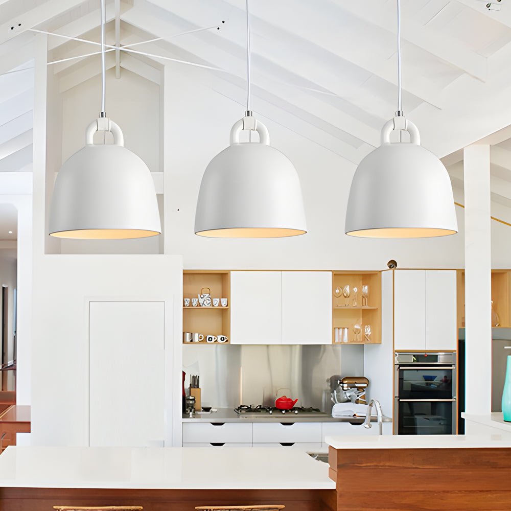 Resin Semicircle Bell Minimalist Nordic Pendant Light