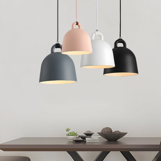 Resin Semicircle Bell Minimalist Nordic Pendant Light