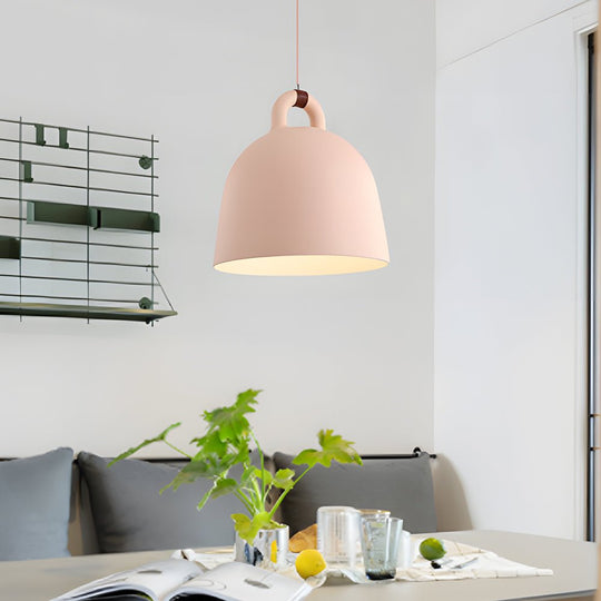 Resin Semicircle Bell Minimalist Nordic Pendant Light