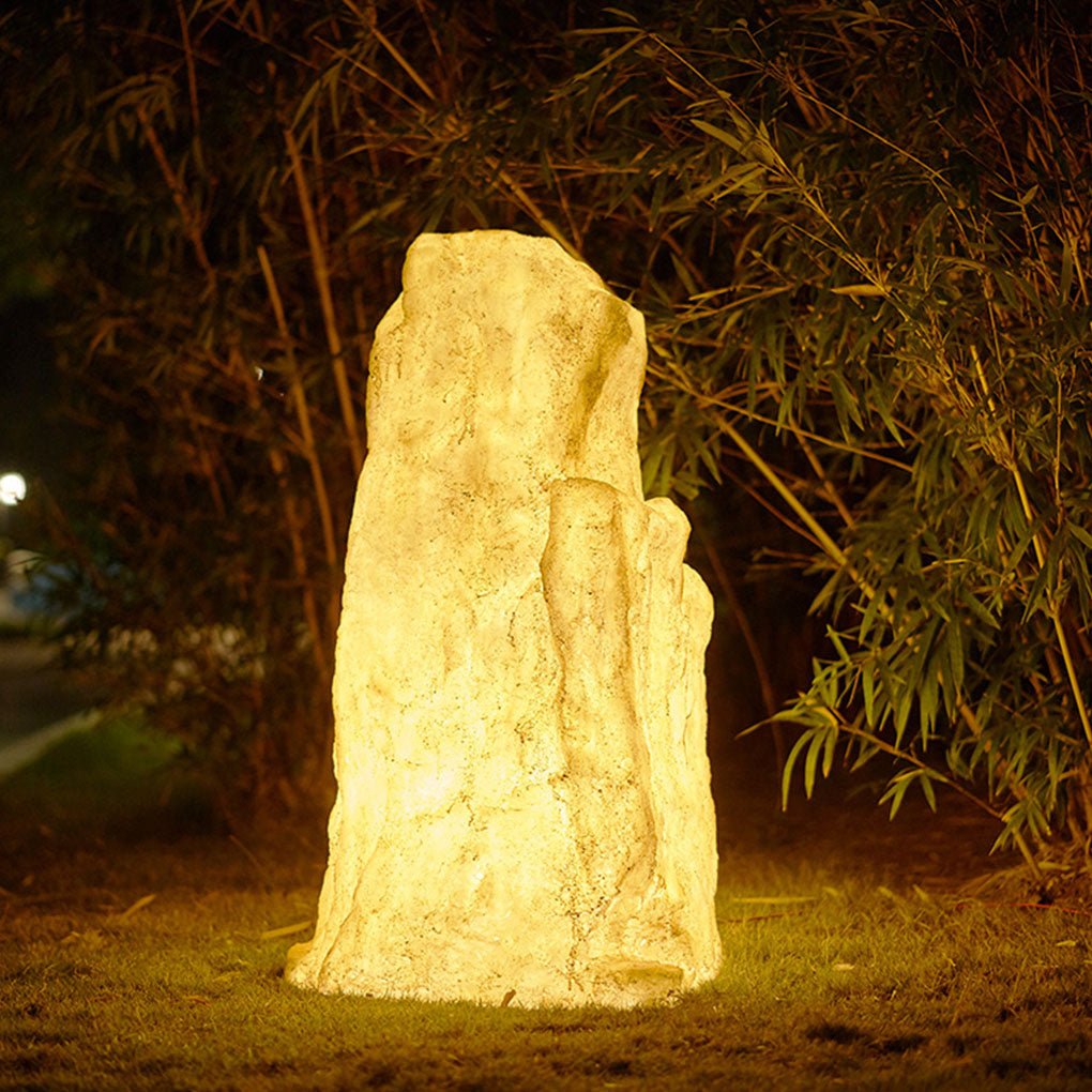 Simulated Stone Resin LED Waterproof Landscape Lawn Lamp