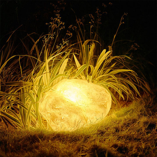 Simulated Stone Resin LED Waterproof Landscape Lawn Lamp