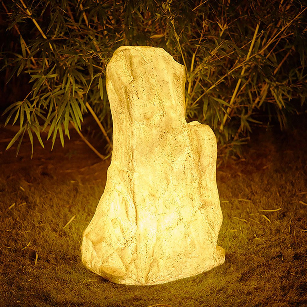 Simulated Stone Resin LED Waterproof Landscape Lawn Lamp