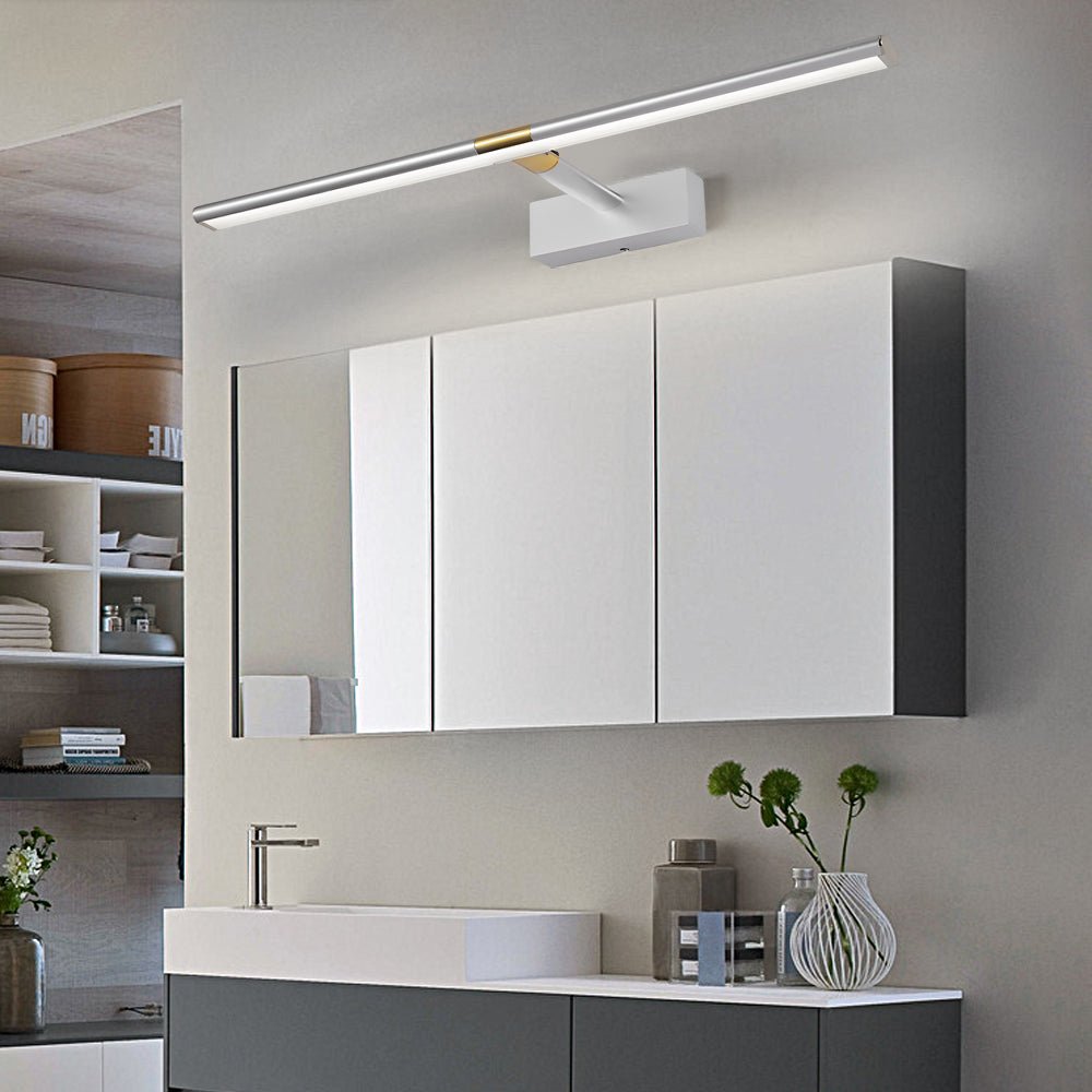 Retractable LED Bathroom Vanity Light with Adjustable Rod