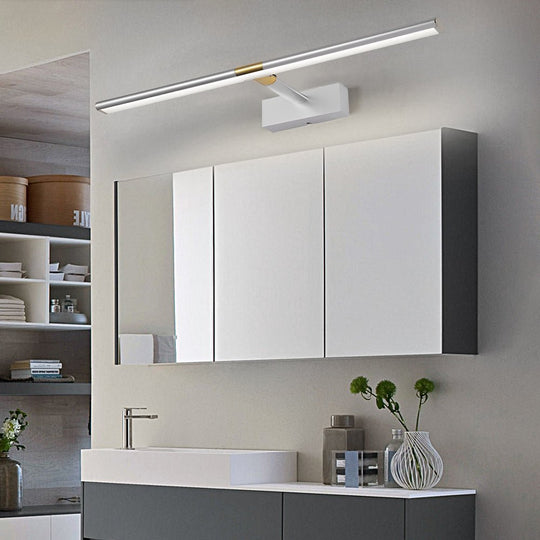 Retractable LED Bathroom Vanity Light with Adjustable Rod