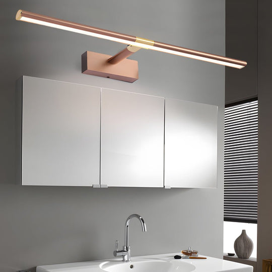 Retractable LED Bathroom Vanity Light with Adjustable Rod