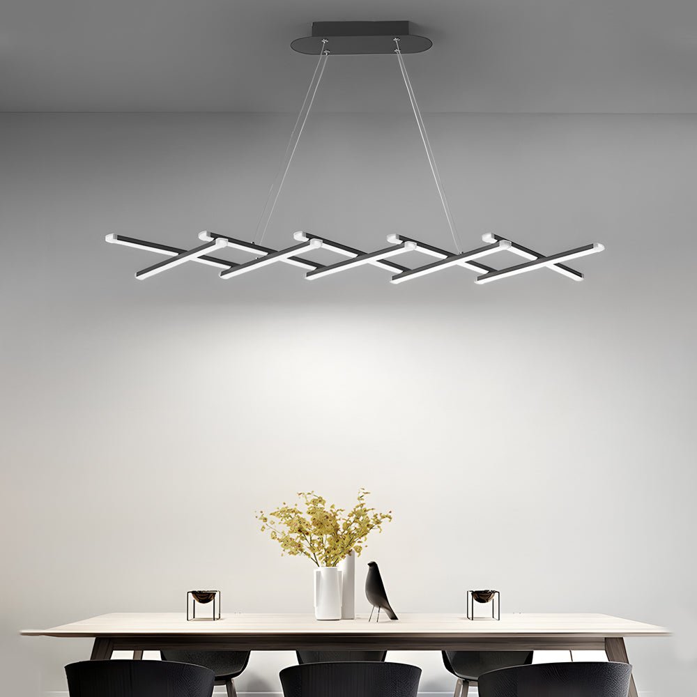 Retractable Strips Creative Dimmable with Remote Control LED Pendant L ...