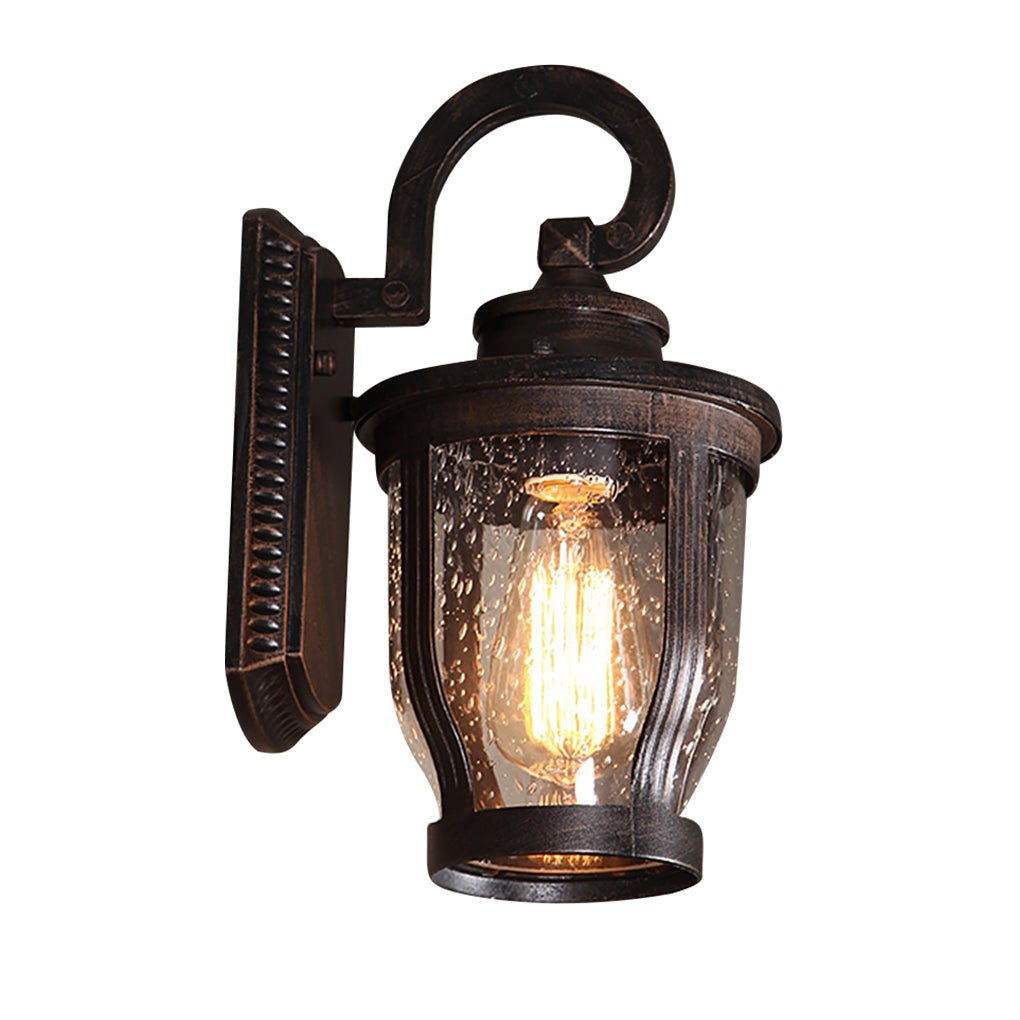 Retro Creative Waterproof Bubbles Glass Vintage Outdoor Wall Light