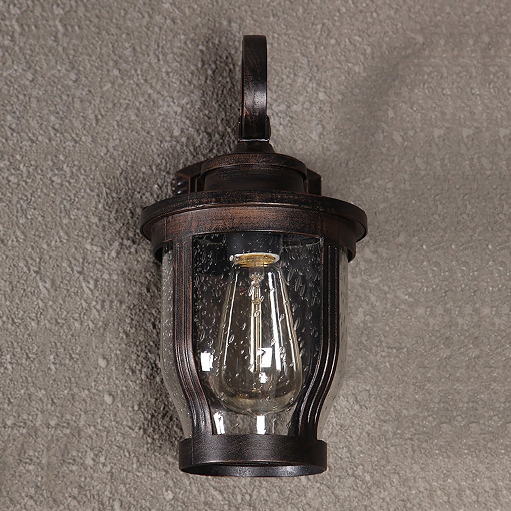 Retro Creative Waterproof Bubbles Glass Vintage Outdoor Wall Light