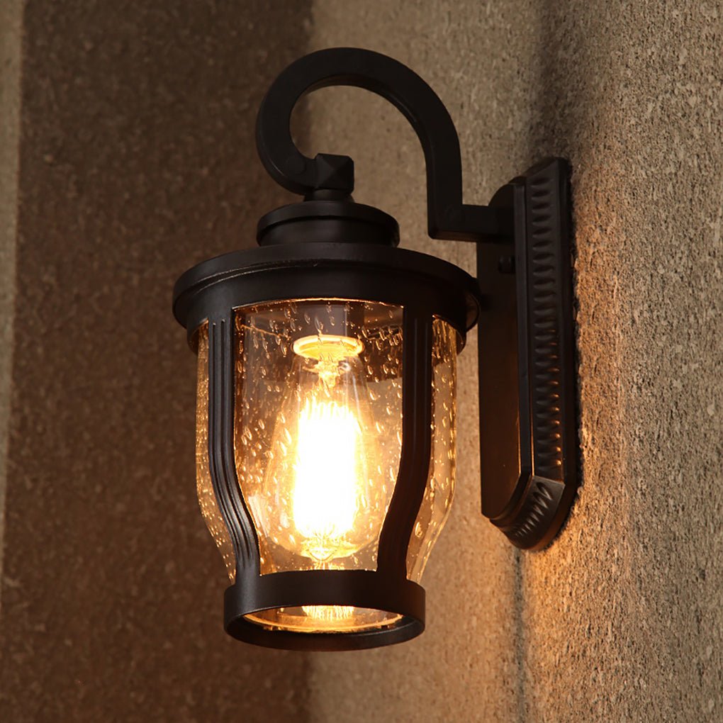 Retro Creative Waterproof Bubbles Glass Vintage Outdoor Wall Light