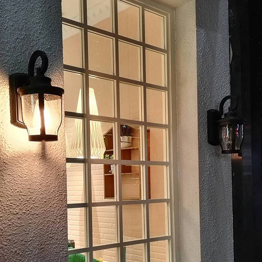 Retro Creative Waterproof Bubbles Glass Vintage Outdoor Wall Light