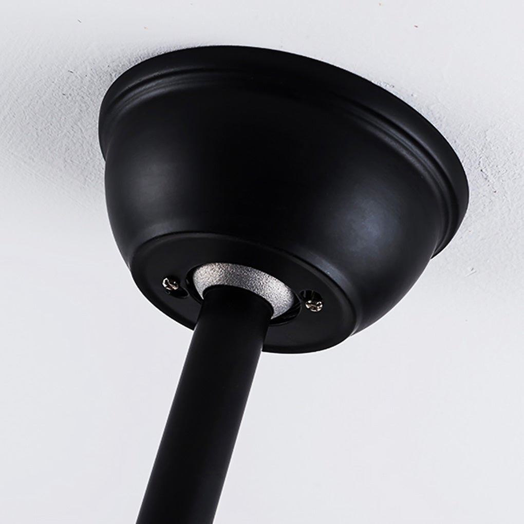 Retro Industrial Bladeless Ceiling Fan with Remote and E27 Light Holders