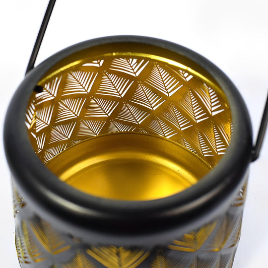 Retro Iron Mesh Solar Powered Waterproof LED Lanterns (2 Pcs)