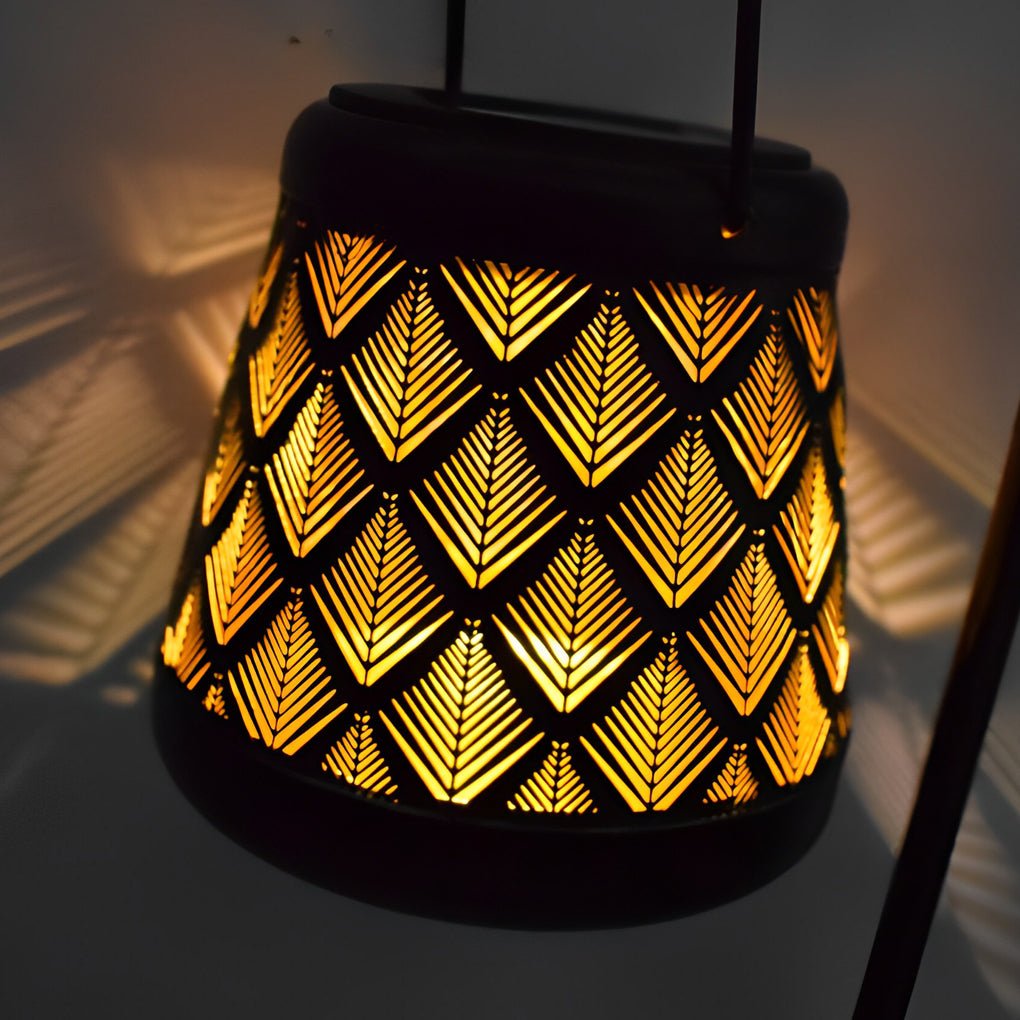 Retro Iron Mesh Solar Powered Waterproof LED Lanterns (2 Pcs)