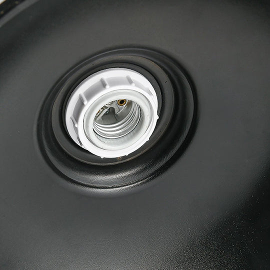 Retro Black Induction LED Outdoor Wall Sconce