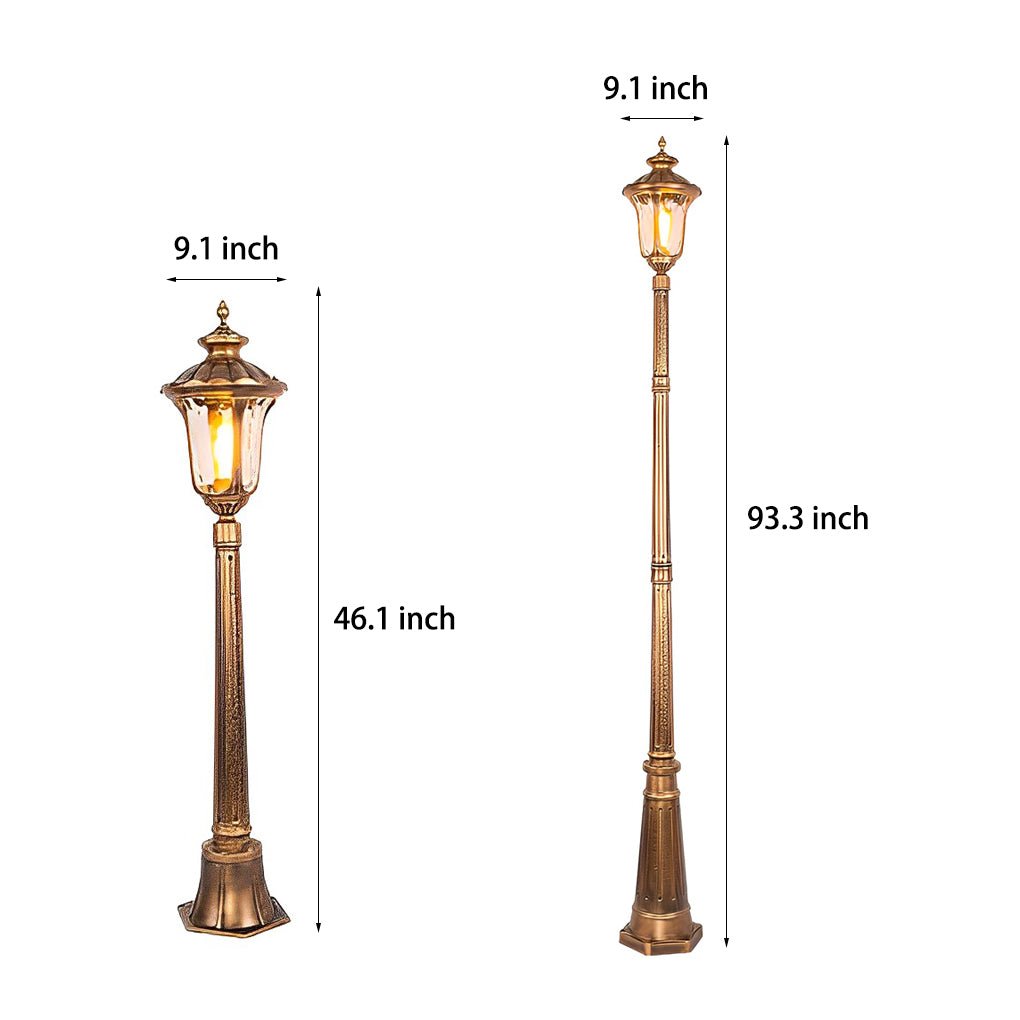 Retro Bronze European-Style LED Street Lights
