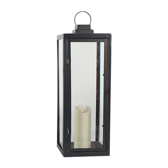 Glass Candle Holder Portable LED Outdoor Floor Light