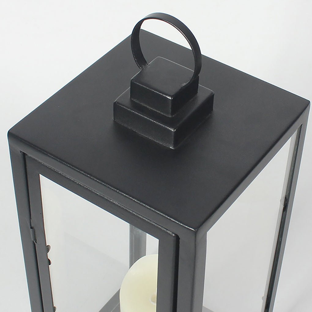 Glass Candle Holder Portable LED Outdoor Floor Light