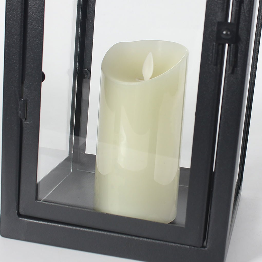 Glass Candle Holder Portable LED Outdoor Floor Light