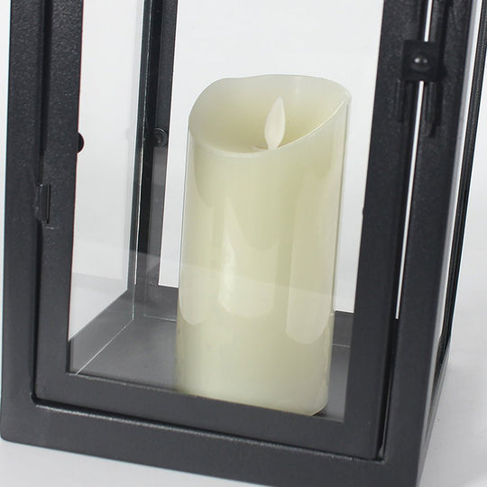 Glass Candle Holder Portable LED Outdoor Floor Light