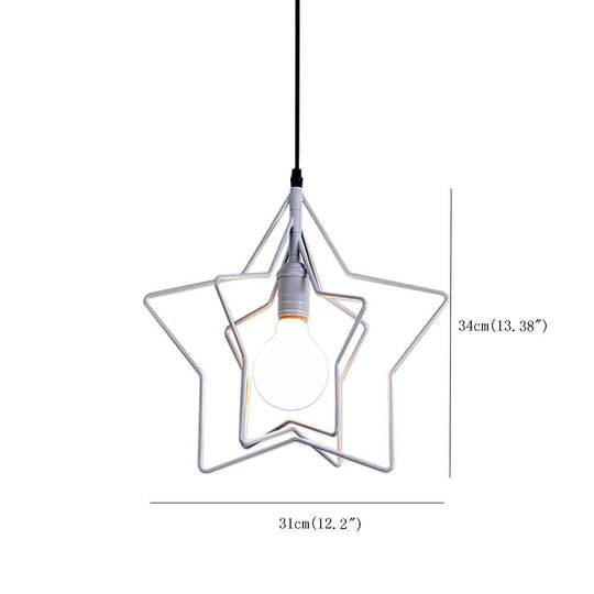 Multiple Star Shaped LED Modern Pendant Light
