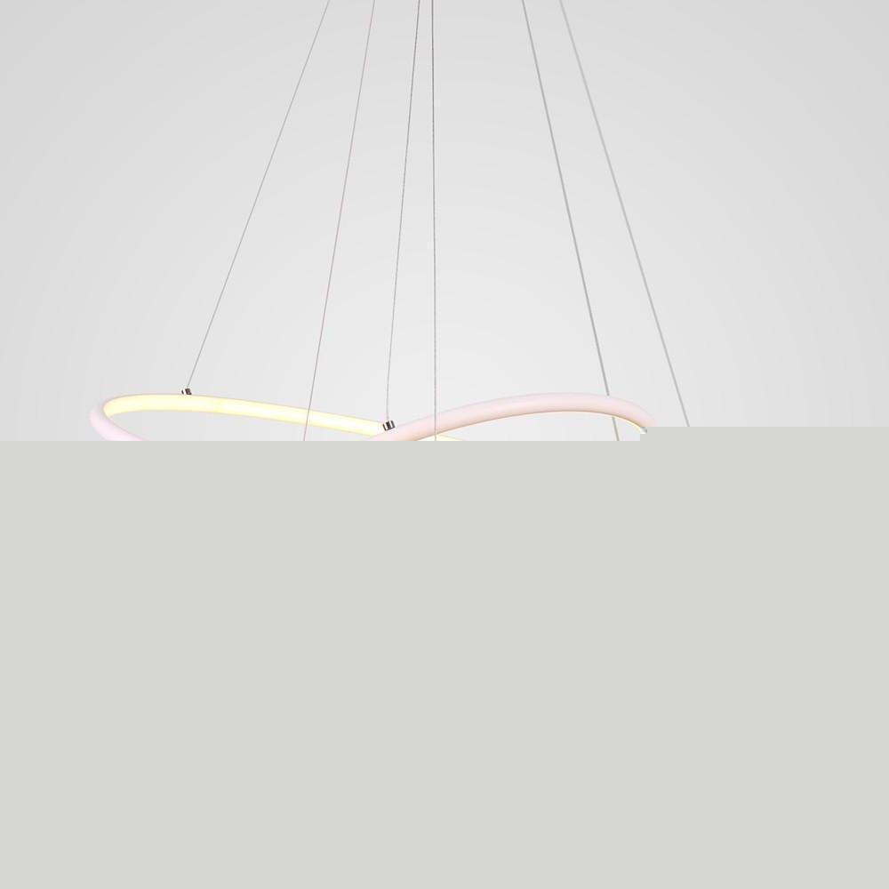 Modern LED 2-Ring Minimalist Geometric Chandelier