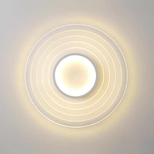 Multiple Circles Dimmable LED Modern Flush Mount Ceiling Light