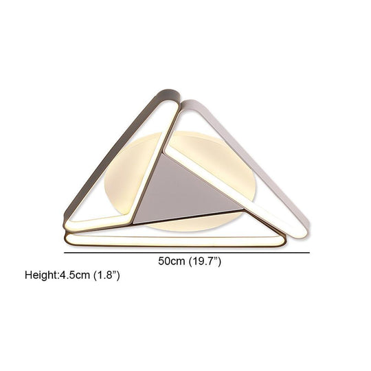 Geometric Design Modern LED Flush Mount Ceiling Light