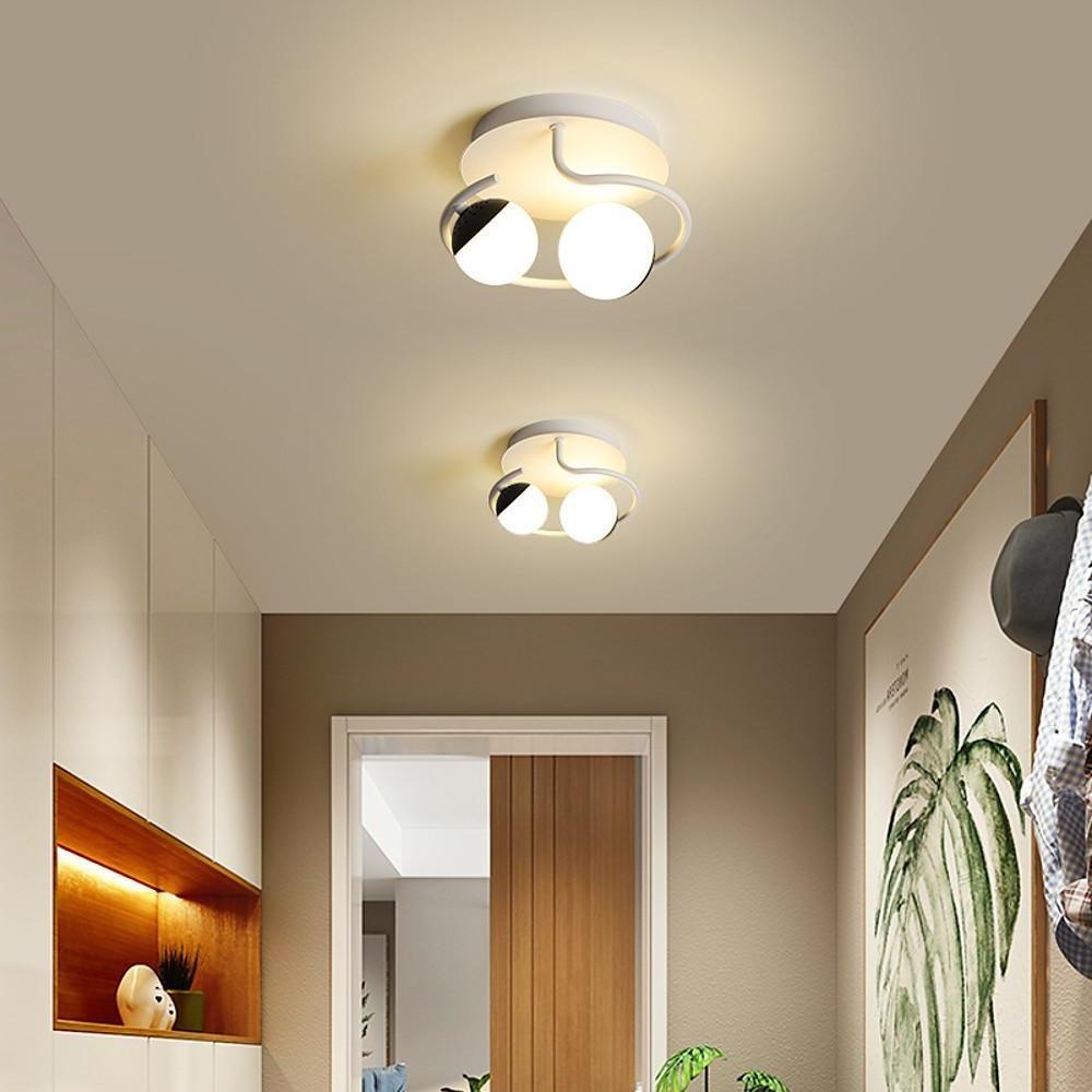 2 Light Globes Design LED Nordic Flush Mount Ceiling Light