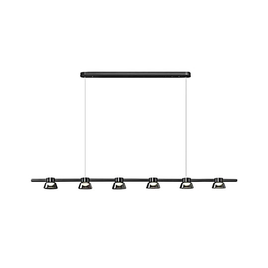 Ring LED Pendant with Smoke Gray Glass Shades