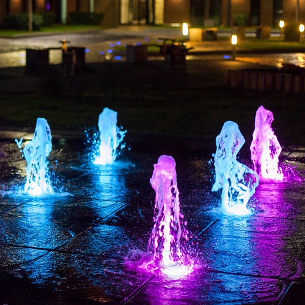 Vibrant LED Ring Pool Lights Waterproof Colorful Fountain Illumination