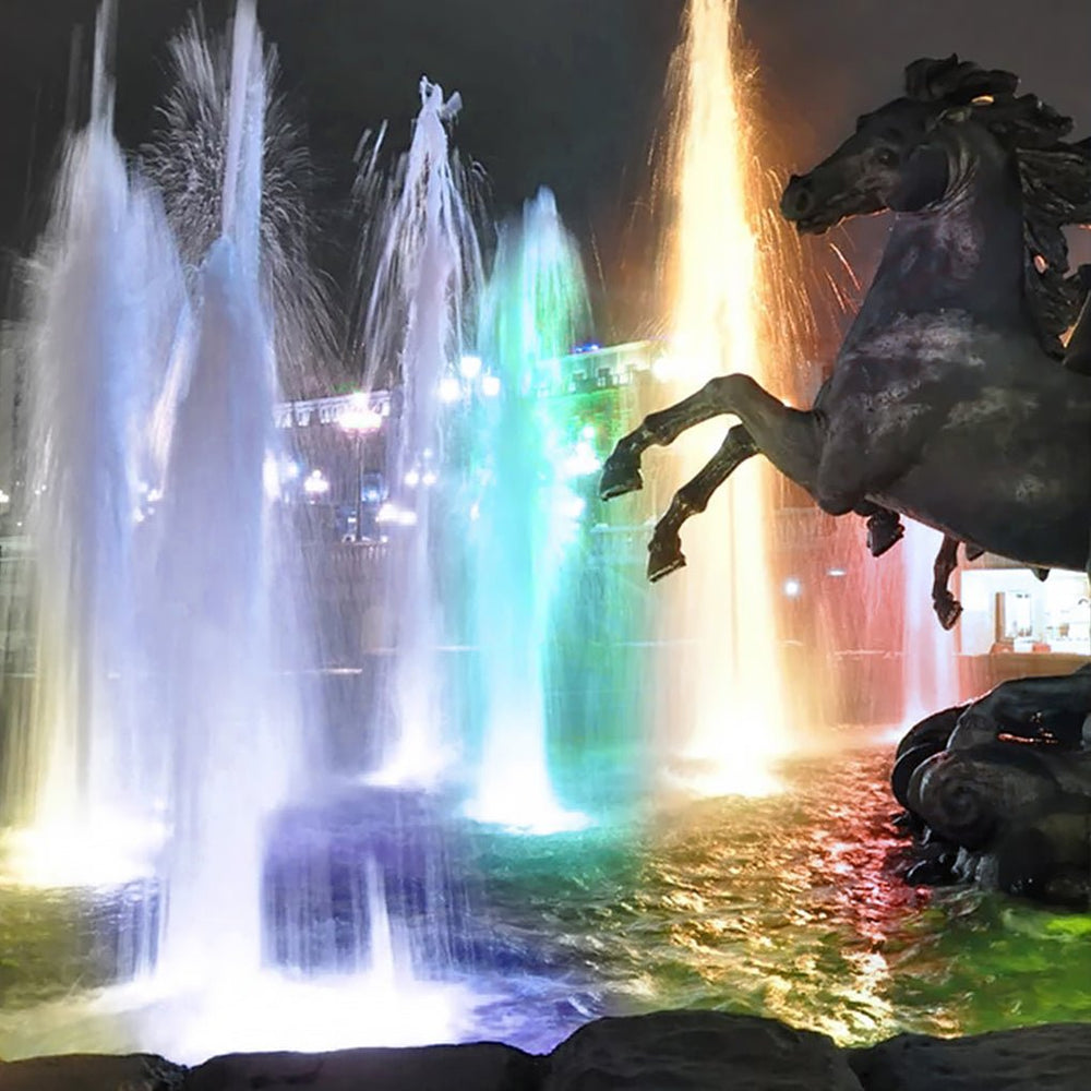 Vibrant LED Ring Pool Lights Waterproof Colorful Fountain Illumination