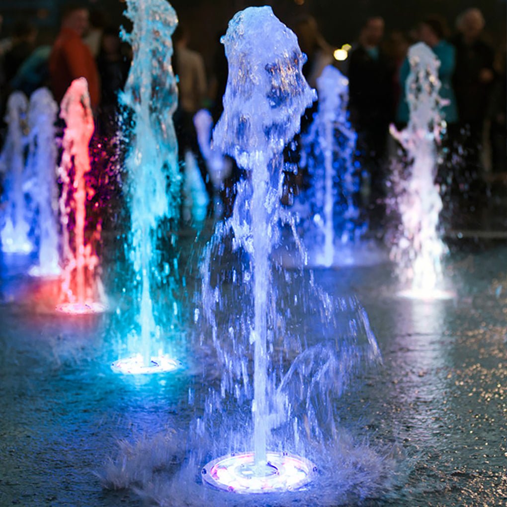 Vibrant LED Ring Pool Lights Waterproof Colorful Fountain Illumination
