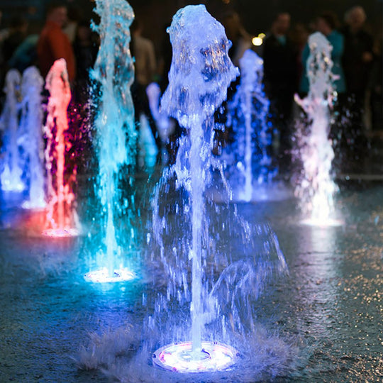 Vibrant LED Ring Pool Lights Waterproof Colorful Fountain Illumination